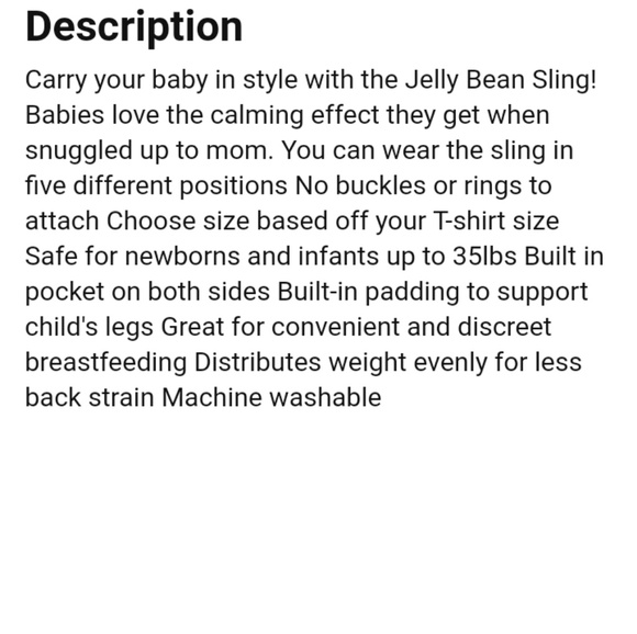 jelly bean ring sling